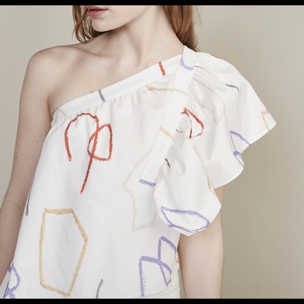 Where Mountains Meet x Anthro geo crop top